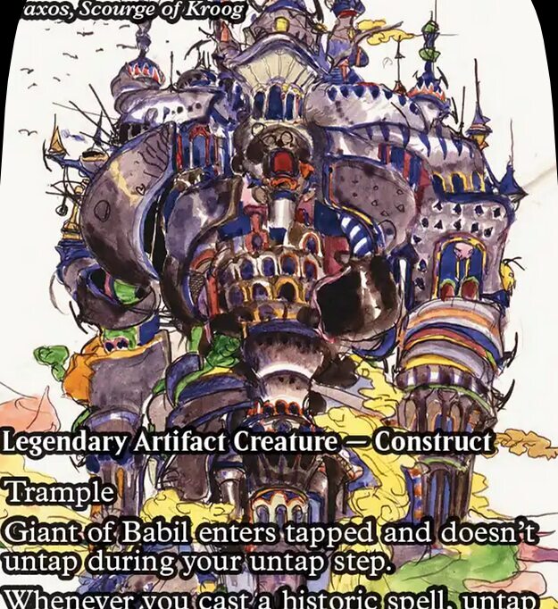 giant of babil mtg final fantasy Giant of Babil - Traxos,