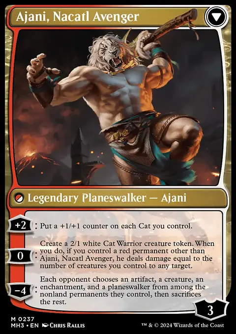 mtg ajani commander deck Planeswalker : Core Set 2020 (M20) Twenty Sided You gain 3 life Can this card be used