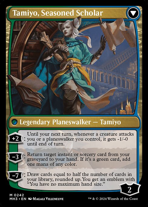 mtg green stax cards Tamiyo, Inquisitive Student (Commander) - Whenever a player casts a noncreature spell MTG Best Commander Green Stax