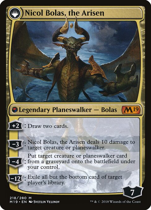 mtg nicol bolas dragon god commander deck Magic The Gathering War of The Spark Dragon-God Card Game Character Sleeves Collection MTGS-098 80CT Toys You draw a card The Dragon God (Foil Project)