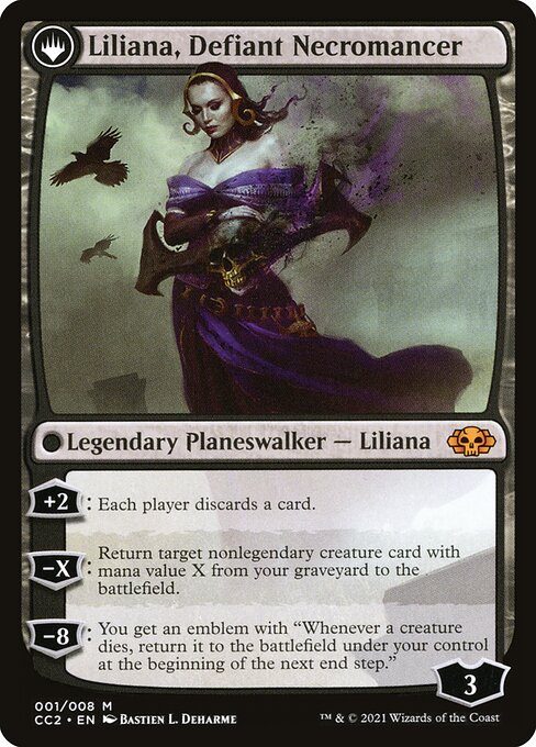 mtg liliana commander deck Planeswalker : Core Set 2019 (M19) Twenty Sided then return her to the battlefield transformed under her owners control Liliana, Heretical Healer