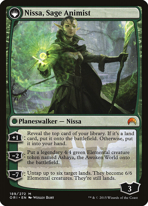 mtg nissa commander deck Magic: the Gathering Duel Decks: vs. Ob Nixilis : Toys & Games Sorcery (5)3 Attune with Aether2 Verdant Crescendo Nissa, Vastwood Seer (Commander) -