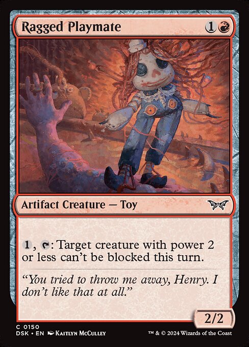 arabella mtg card Arabella, Abandoned Doll (NM Non-Foil) DSK-0208 Uncommon Abandoned Doll attacks Arabella, Abandoned Doll #mtg #mtgcommander