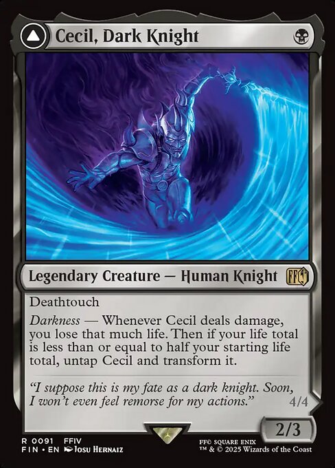 Example Deck for Cecil, Dark Knight