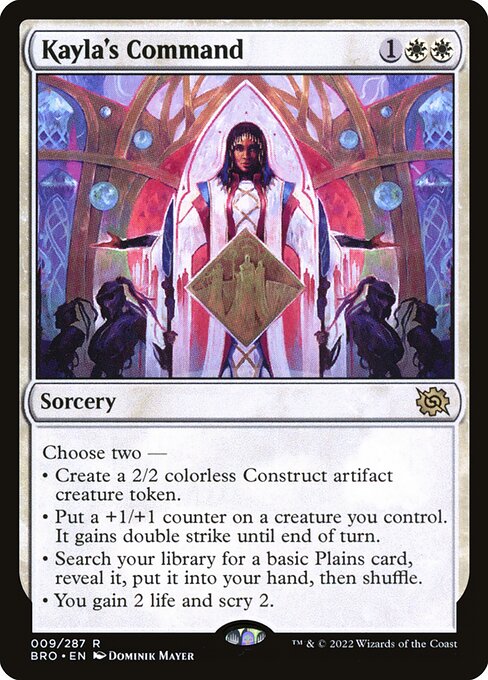 mtg brothers war commander cards Magic: The Gathering The Brothers' Retro-Frame Deck Sacrifice it at the beginning of the next end step. MTG - The Brothers' War