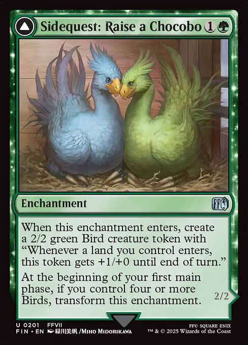 choco mtg card Commander Deck Choco, Seeker of Paradise 100 Magic Cards EDH Final Fantasy Birds Chocobo Sacrifice after IV.) I Choco, Seeker Of Paradise M/NM