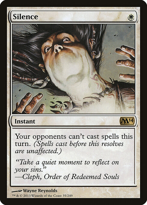 cards like silence mtg Why is revel in silence not used more? : r/magicTCG