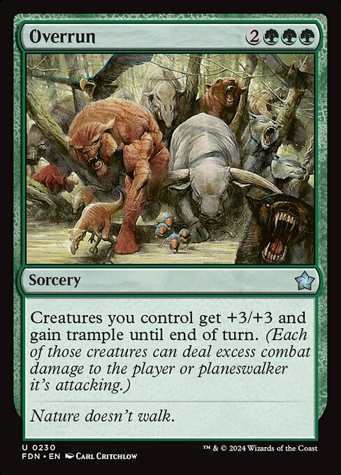 mtg cards like overrun 186 - Magic 2012 Nature doesnt walk. Overrun [Game Night: Free-for-All] Moderately