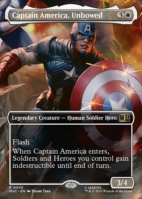 captain america mtg commander deck EDH Deck America, First Avenger 100 Magic Cards Custom Deck Jeskai Equipment Marvel Voltron attach up to one target Equipment you control to Captain America. Captain America, Living Legend 