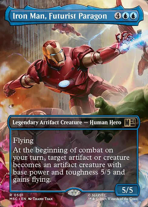 mtg iron man commander deck EDH Deck Man, Titan of Innovation 100 Magic Cards Custom Deck Izzet Artifacts Marvel 2 Illustrated by Carlos Dattoli All Magic Iron Man, Titan of Innovation