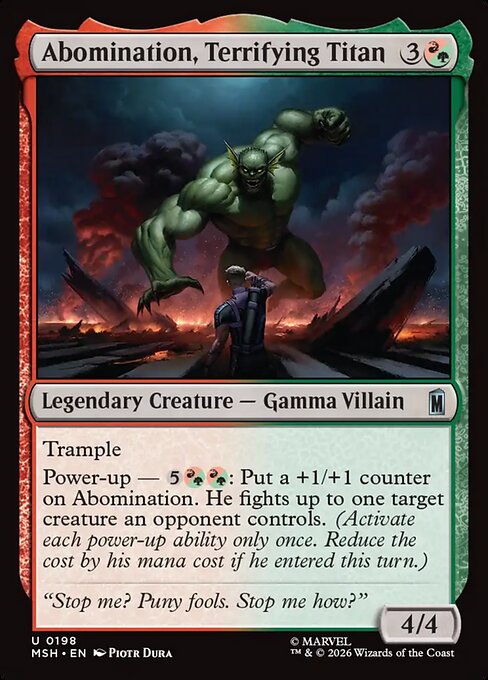 Example Deck for Abomination, Terrifying Titan