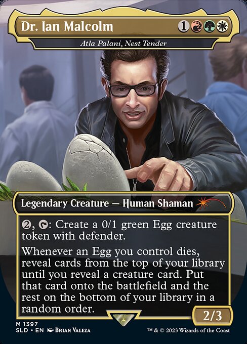 ian malcolm mtg commander deck Decimate All The Decks! | Malcolm, Chaotician | Whenever a player draws their second card each turn Ian Malcolm, Chaotician  Tuesday
