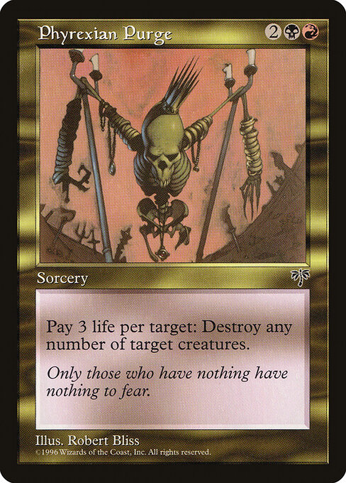 mtg hatred card Magic: the Gathering - I will flay the skin from your flesh and the flesh from your bones and scrape your bones dry Hatred