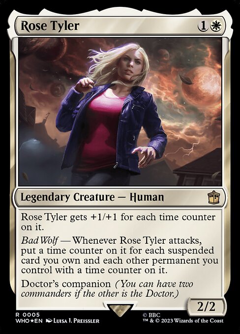 the tenth doctor mtg card The Tenth Doctor // Rose Tyler (Commander)