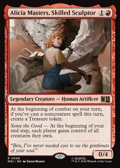 Example Deck for Alicia Masters, Skilled Sculptor