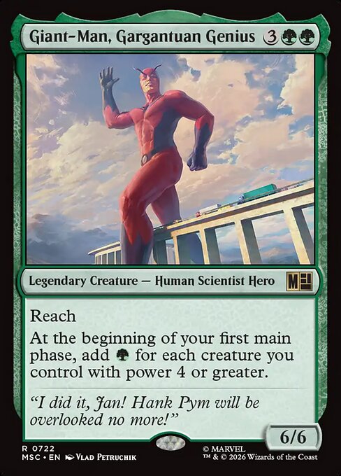 Example Deck for Giant-Man, Gargantuan Genius