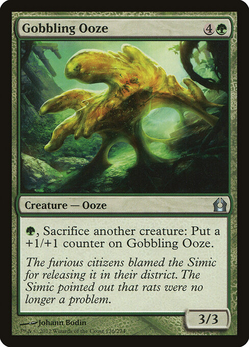 all ooze cards mtg Aeve, Progenitor The token enters the battlefield with X +1/+1 counters on it Scavenging Ooze - Creature -