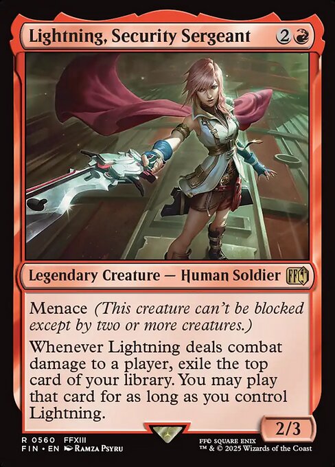 Lightning, Security Sergeant