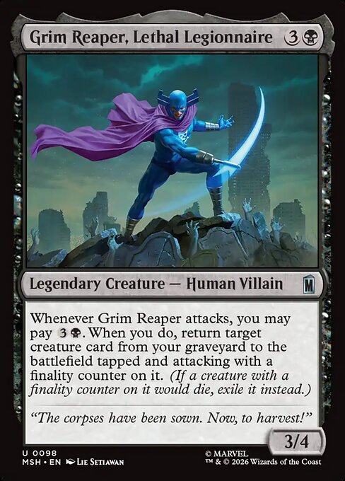 Example Deck for Grim Reaper, Lethal Legionnaire