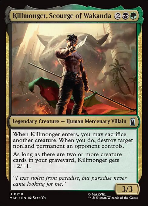 Example Deck for Killmonger, Scourge of Wakanda