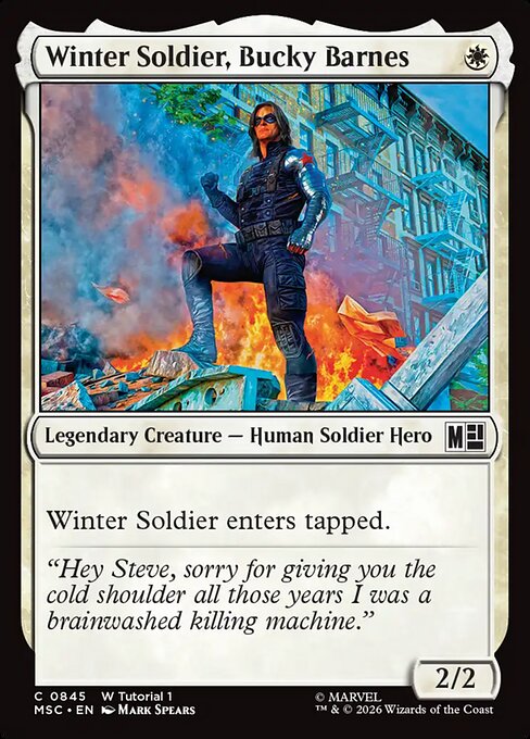 barnes and noble mtg cards Magic: The Gathering (Collectable Card Game) Books Gift purchases Winter Soldier, Bucky Barnes (Commander)