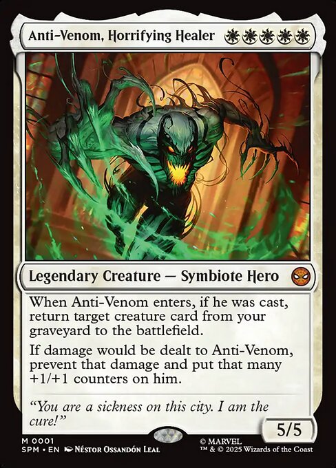 MTG EDH デッキ 恐ろしき癒し手、アンチヴェノム Anti-Venom, Horrifying Healer (Card) | EDHREC