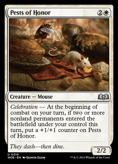 mouse mtg cards Magic The Gathering - Wilds of Eldraine - Tokens - illustrated by artist Jessica @ Inklin Customs Manifold Mouse (Card) | EDHREC