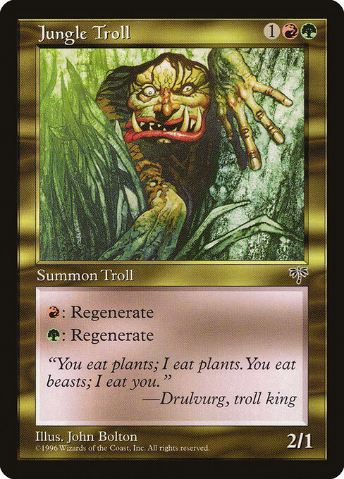 mtg troll cards Loathsome (Showcase) [Dungeons & Dragons: Adventures in the Forgotten Realms] Dredge 6 #(If you would draw a card MTG Troll astado (Horned Troll)