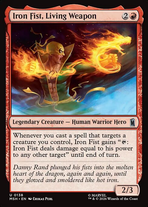 Example Deck for Iron Fist, Living Weapon