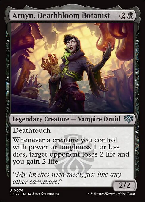 Example Deck for Arnyn, Deathbloom Botanist