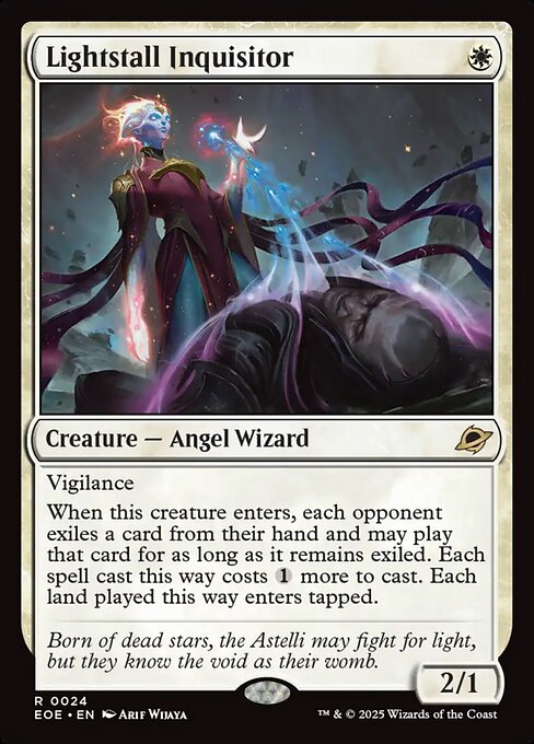 mtg cards like lightstall inquisitor [24] [Edge of Eternities] [Foil]  Face to Face Games Each land played this way enters tapped Lightstall Inquisitor | Edge of