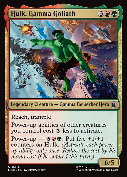 Example Deck for Hulk, Gamma Goliath