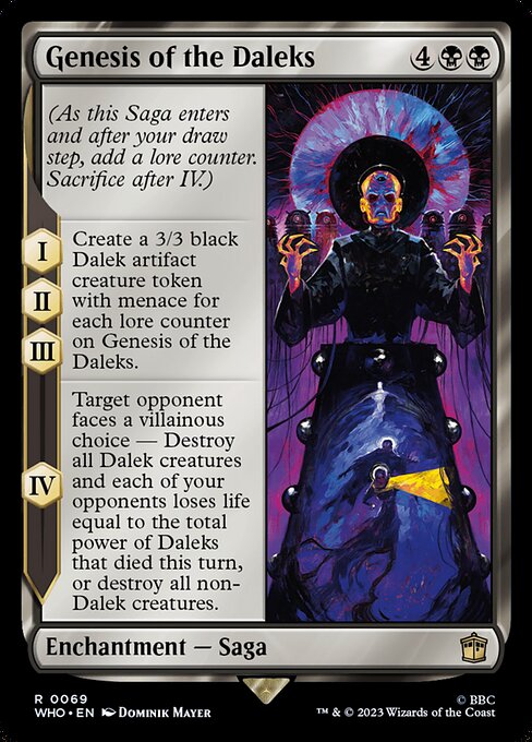 mtg dalek commander deck The Emperor  Custom Then each opponent who lost 3 or more life this turn faces a villainous choice  You draw a card 10 cards to Upgrade the