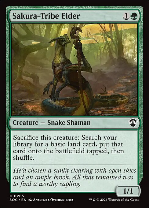 mtg cards like sakura tribe elder First Ever Stat-less Promo Revealed! Tribe Elder Staple Vs! Sakura Tribe Elder