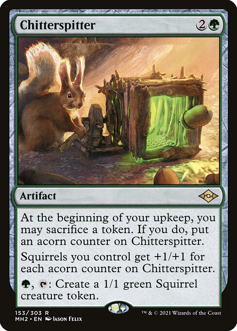 mtg squirrel commander deck list ideas? * All of the cards listed are in Near Mint/Mint condition Chatterfang, Squirrel General (Commander) |