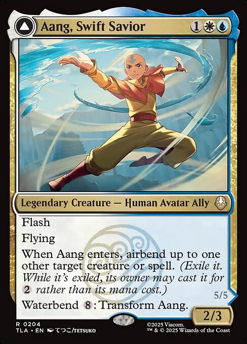 Example Deck for Aang, Swift Savior
