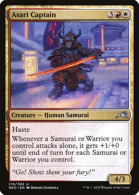 mtg samurai commander deck Isshin, Two Heavens as One Tribal Magic MTG: Blades of Honor -
