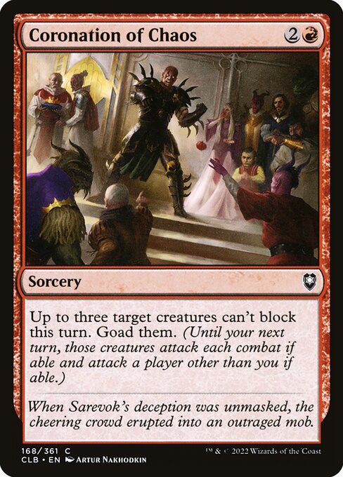 chaos card mtg Orb that player flips a coin Coronation of Chaos (Card) |