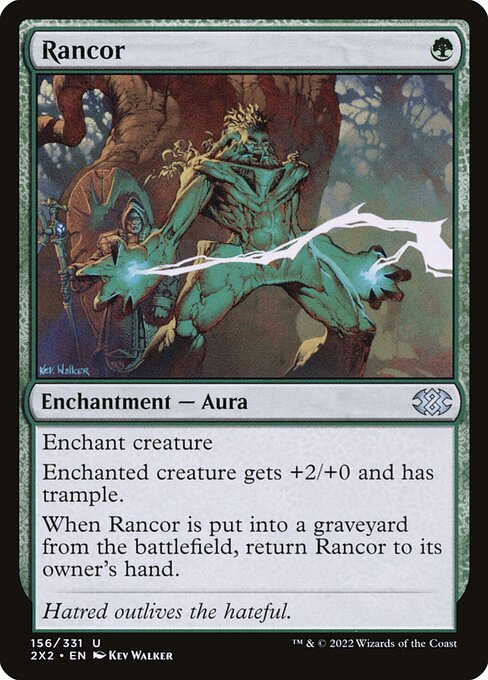cards like rancor mtg Budget Deckbuilding: Mono-Green Enchantment Toolbox Hatred outlives the hateful. Magic The Gathering Trading Card