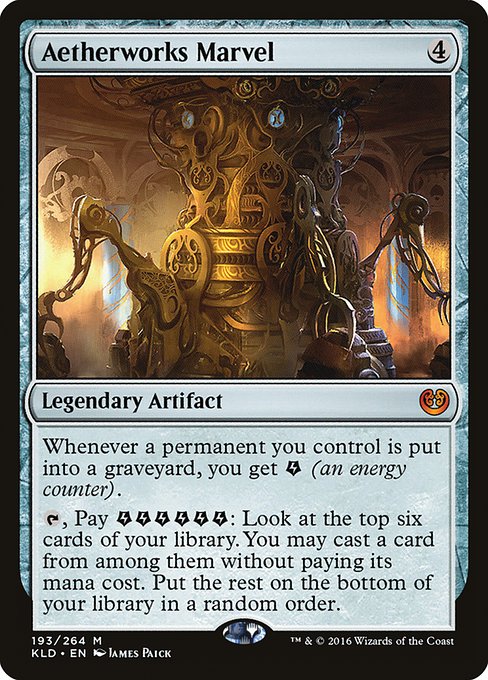mtg artifact card Rules Text: Search your library for an artifact, 34 cards