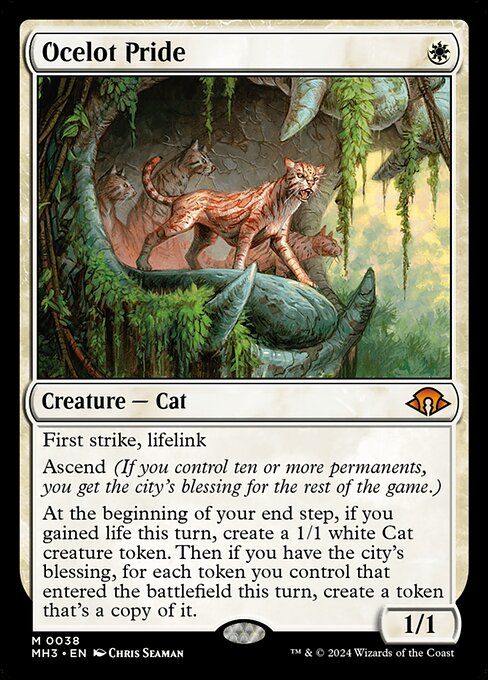mtg ボーダーレス　オセロットの群れ/Ocelot Pride サインド拡張 Ocelot Pride (Card) | EDHREC