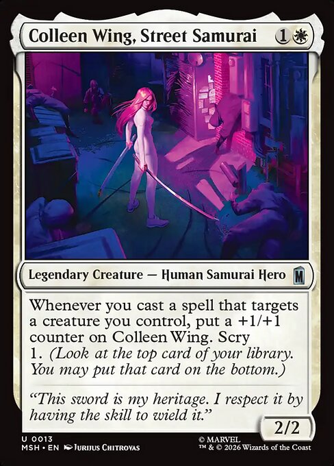 Example Deck for Colleen Wing, Street Samurai