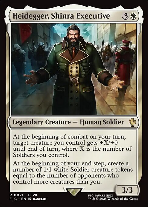 Example Deck for Heidegger, Shinra Executive