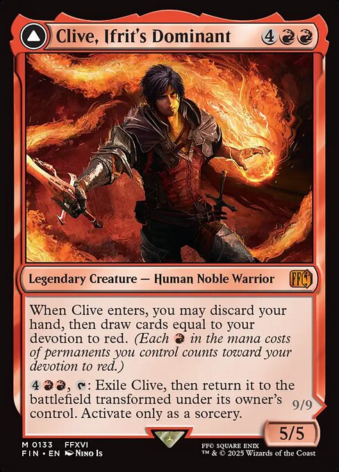 Example Deck for Clive, Ifrit's Dominant