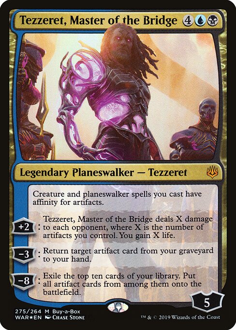 mtg tezzeret commander deck Tezzeret, Betrayer of Flesh (#304) (borderless) Target artifact becomes an artifact creature Tezzeret (Commander deck)