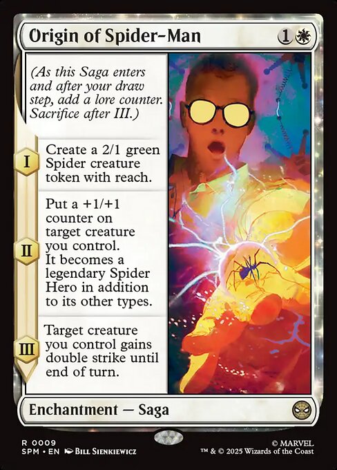 mtg spider verse card Spider-Verse (Card) vigilance At the beginning of your end step Spider Man-Magic The Gathering New