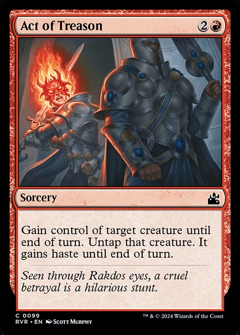 mtg cards like act of treason How and Otrimi interact with commander control in Magic: The Gathering Untap that creature Act of Treason ~ Moderately
