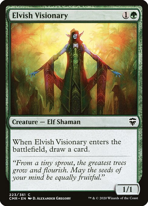 mtg lotr elvish cards Visionary (Card) Put a 1/1 green Elf Warrior creature token onto the battlefield for each Elf you control. Elvish Mariner · The Lord