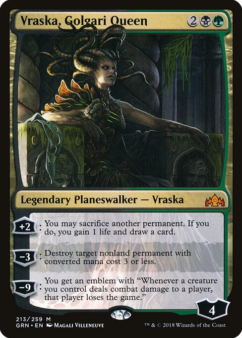 mtg gorgon commander deck Magic the Gathering Planeswalker Guilds of Ravnica In fact Vraska, Regal Gorgon | Guilds