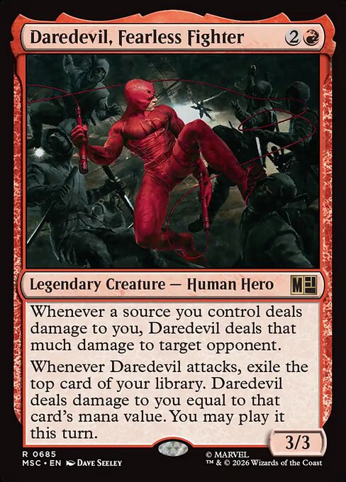 Example Deck for Daredevil, Fearless Fighter